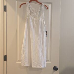 Roxy White Crochet Swim Coverup